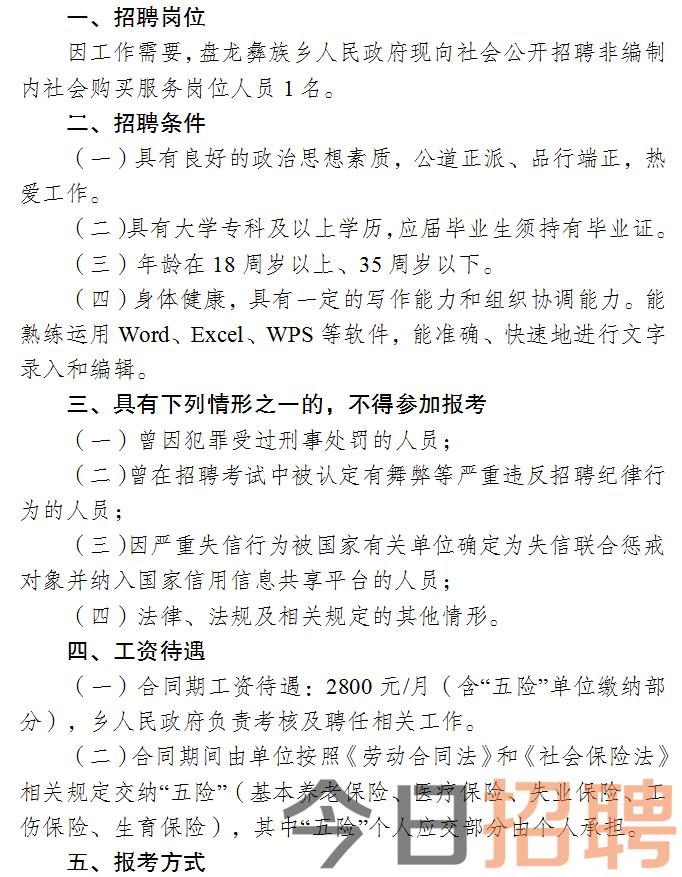 大新县人民政府办公室最新招聘公告解读